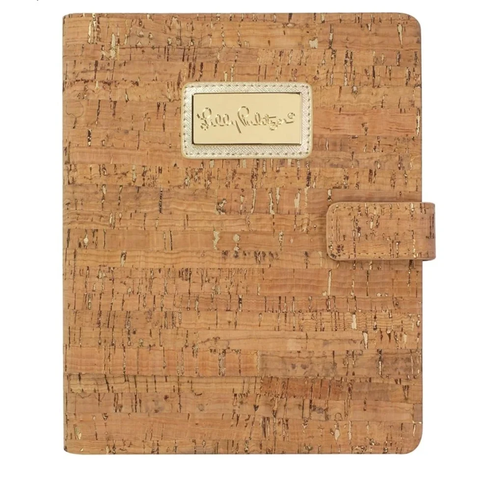 Lilly Pulitzer Cork Textured Planner Cover as is
